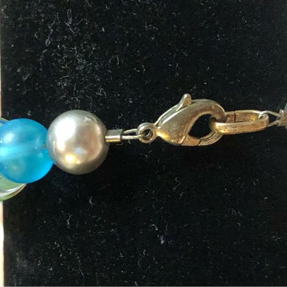 7” bracelet, colorful painted glass - Picture 4 of 5